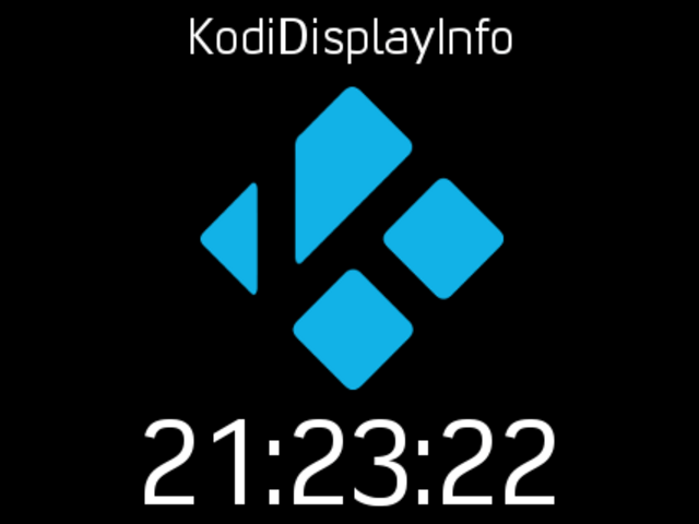 KodiDisplayInfo - Kodi API info for small TFT displays