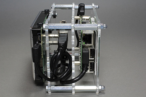 Raspberry Pi 2 B Mediaplayer Box - OpenDisplayCase - Left