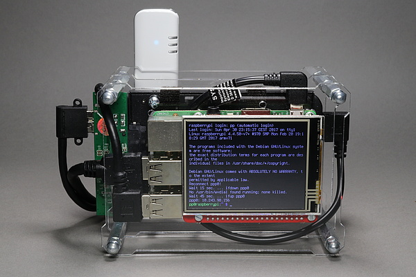 Raspberry Pi RPi-Display B+ 2.8 UMTS - OpenDisplayCase - front