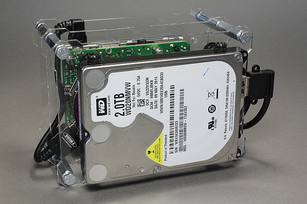 Raspberry Pi 2 B Mediaplayer Box - OpenDisplayCase - Hard disk