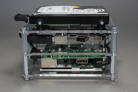 Raspberry Pi 2 B Mediaplayer Box - OpenDisplayCase - Top