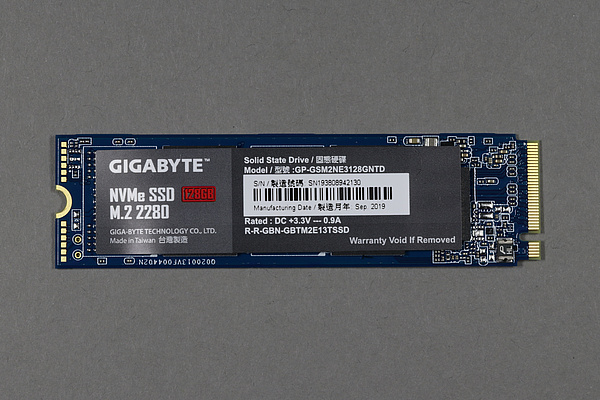 GIGABYTE NVMe SSD 128 GB, M.2 2280